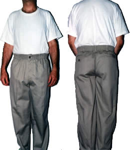 2190 Men's Full Elastic Waist Pants by Falcon Bay