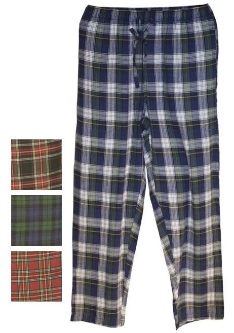 State-O-Maine Men's 100% Cotton Flannel Lounge Pants