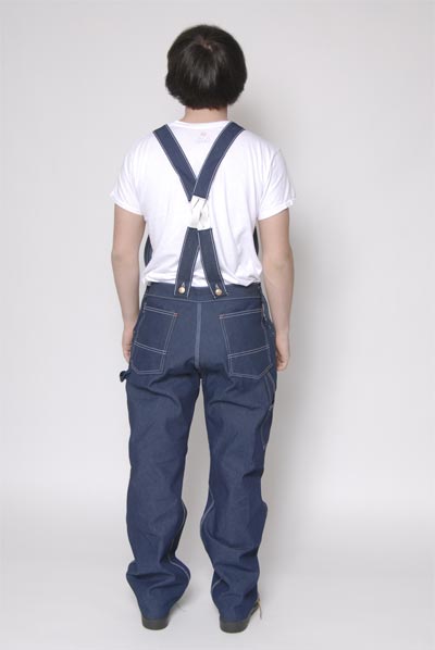 Round House Denim Low-Back Overalls