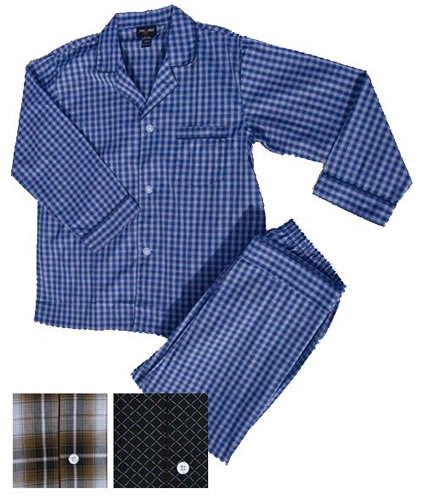 Foxfire® Men's Snapwaist Long Sleeve Long Leg Broadcloth Pajamas